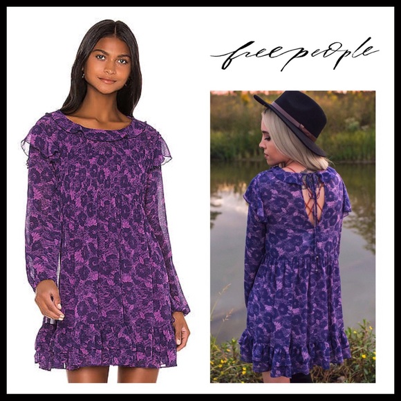 FREE PEOPLE BOHO FLOWY BABYDOLL MINI DRESS A2C - Picture 16 of 16
